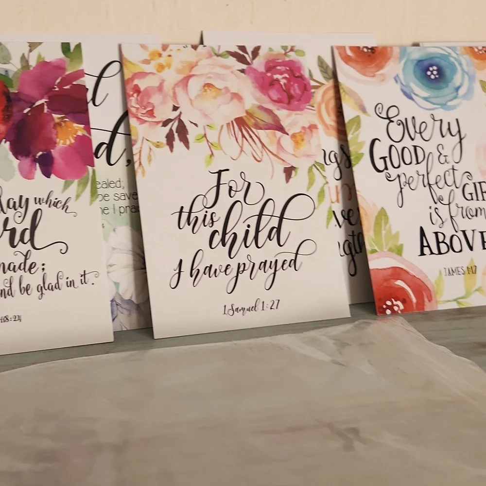 Lot of 34 postcards inspirational bible verse